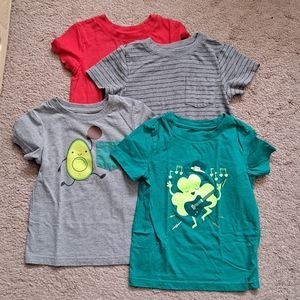 4 Toddler Boys Cat & Jack short sleeve T Shirts 3T